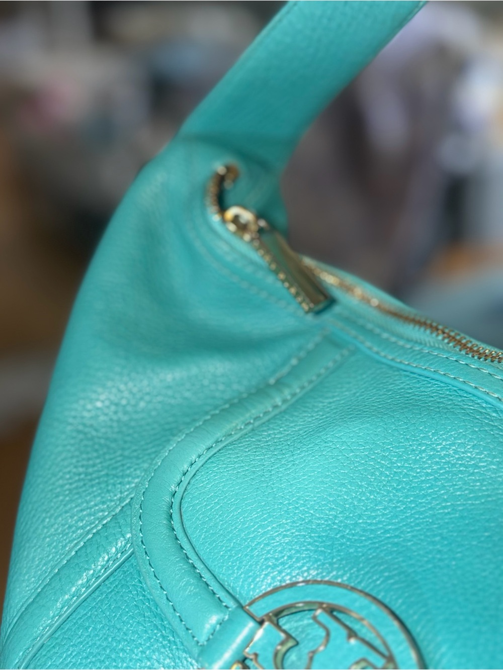 Tory Burch Turquoise 2 way bag and wallet combo! - Picture 8 of 16